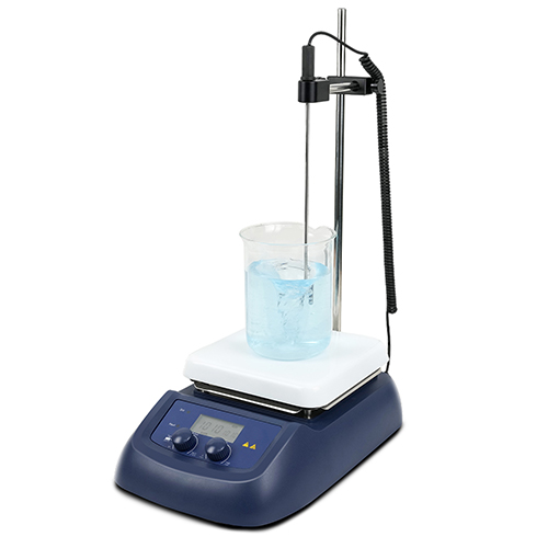 MS7-H380-E LCD Digital Magnetic Hotplate Stirrer 7 Inch Aluminum cover with ceramic coating