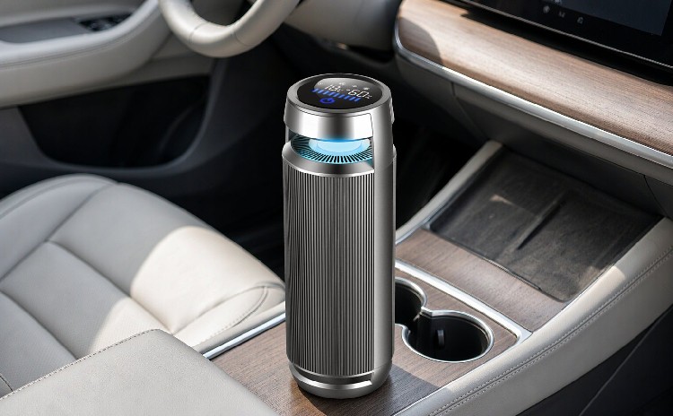 AMC-005 Car Air Purifier | 360° HEPA Ionizer