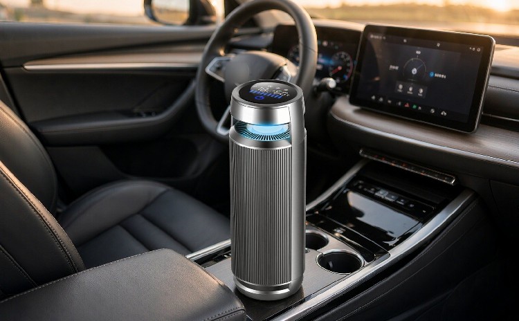 AMC-005 Car Air Purifier | 360° HEPA Ionizer